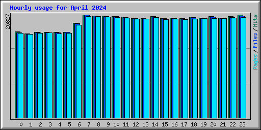 Hourly usage for April 2024