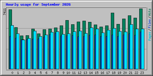 Hourly usage for September 2026